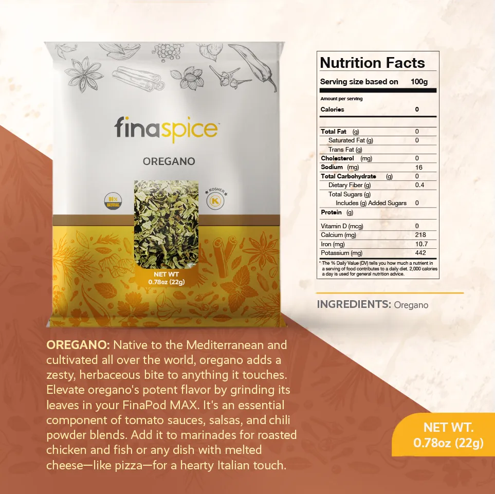 FinaMill FinaSpice Dried Oregano krydder tørket