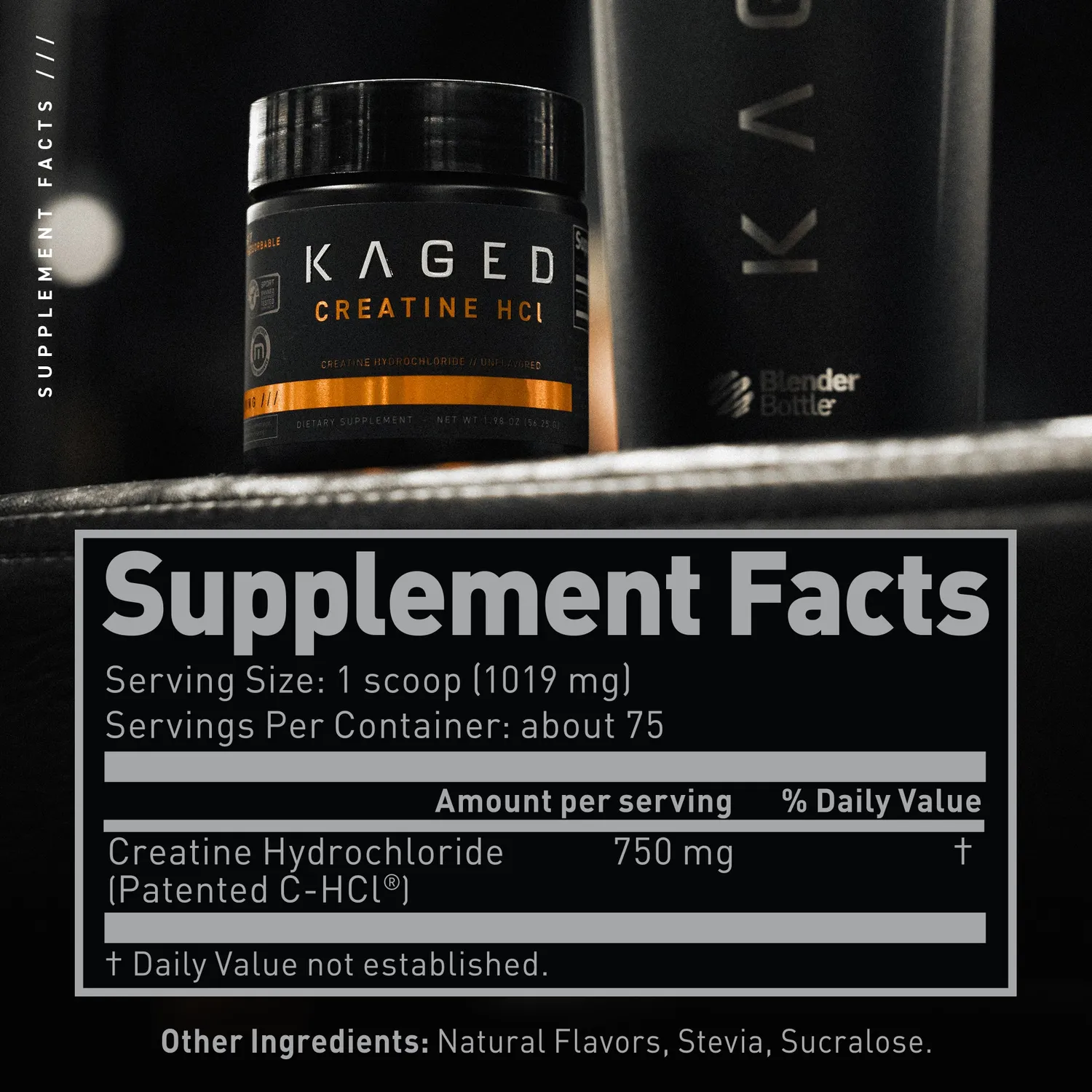Kaged Creatine HCl kreatin fruit punch 75 porsjoner