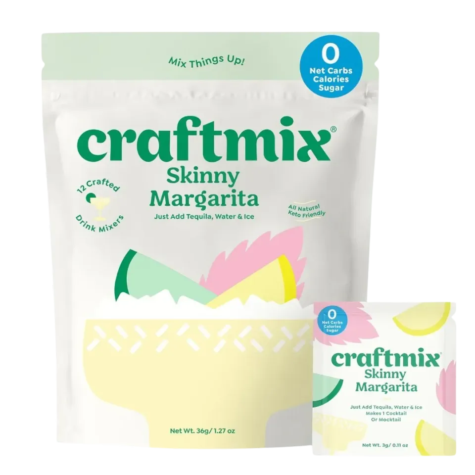 Craftmix Skinny Margarita drinkmiks 12-pakning sukkerfri