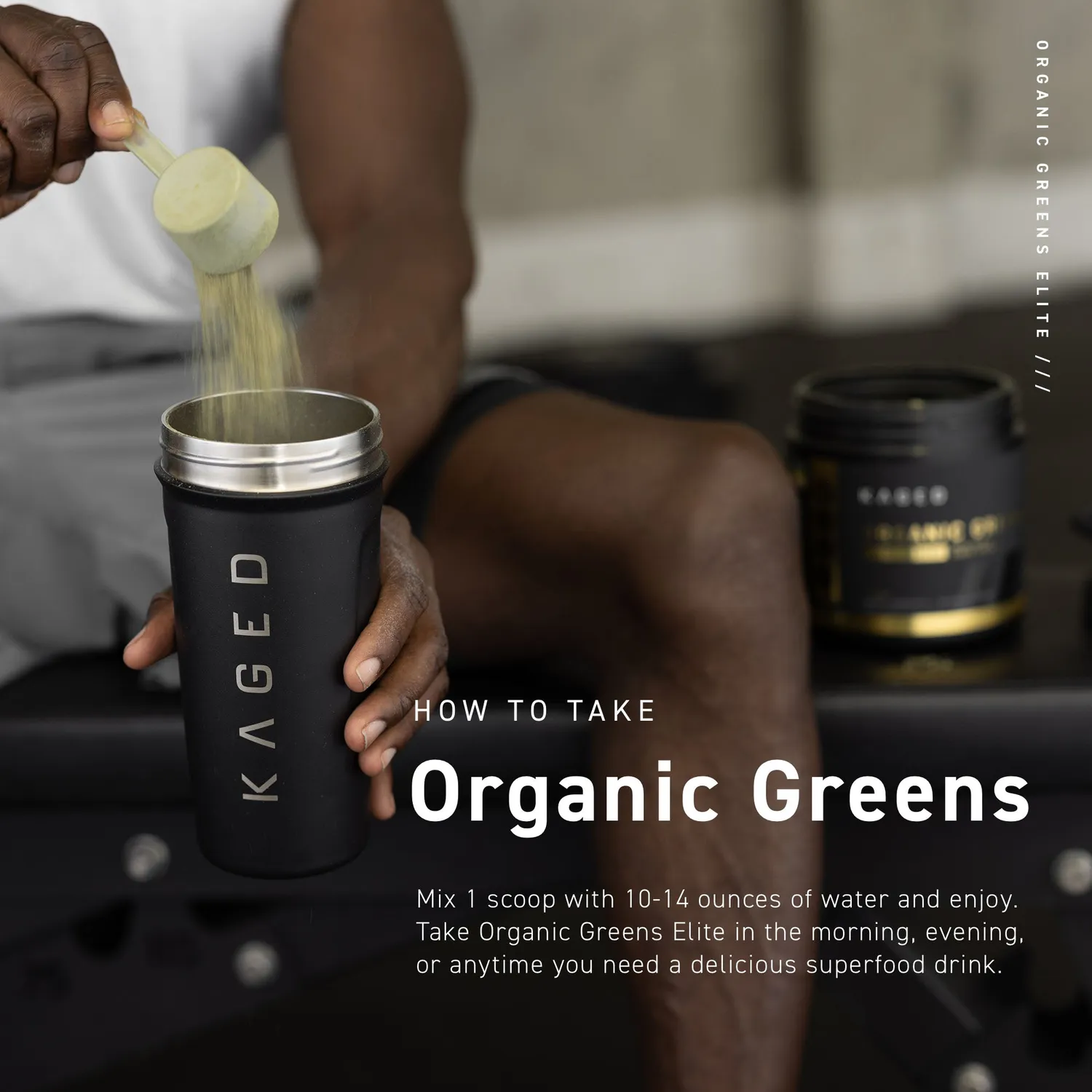 Kaged Organic Greens Elite superfood bær 30 porsjoner