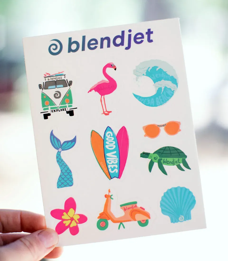 BlendJet Beach klistremerker vanntette sett