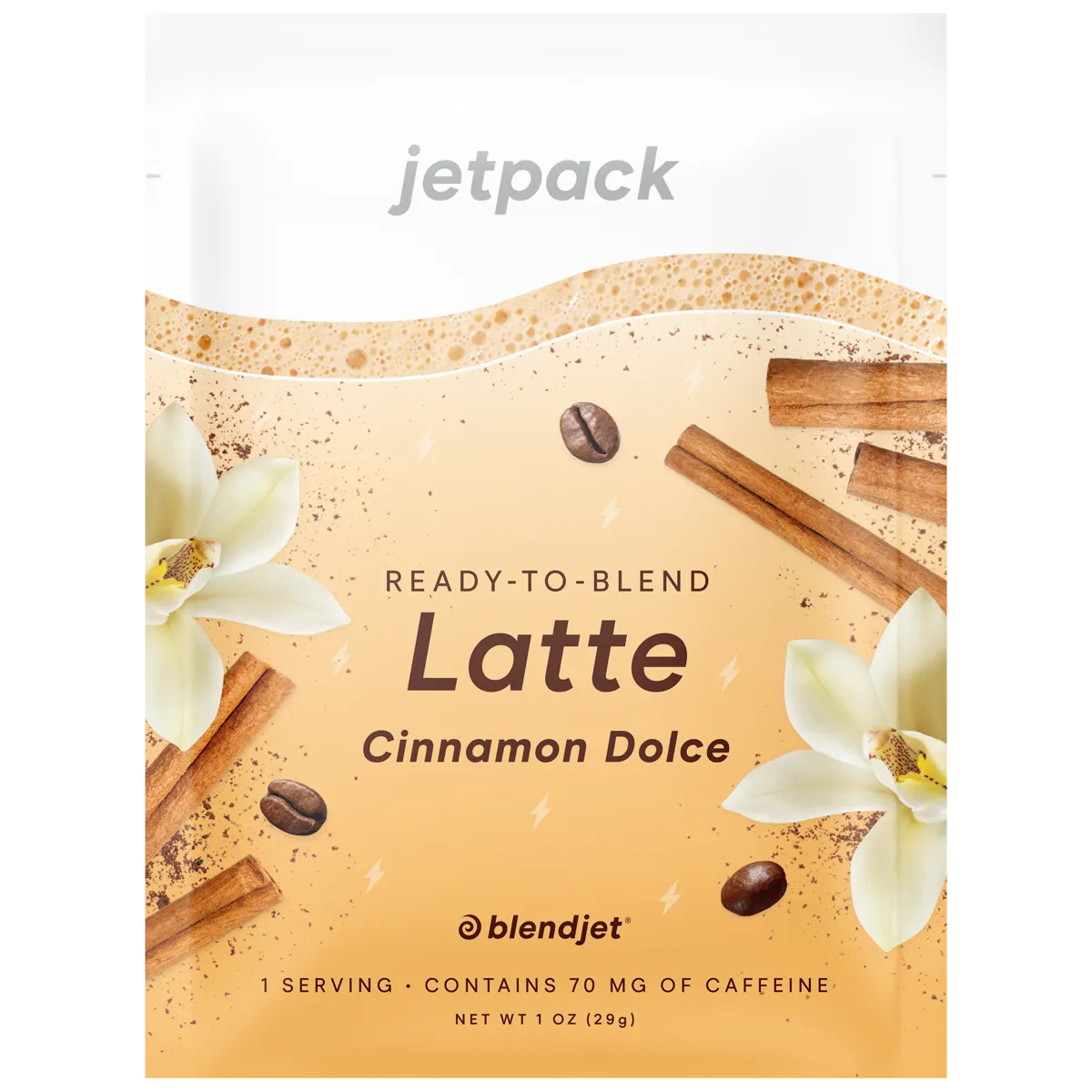 BlendJet JetPack latte koffein vegansk