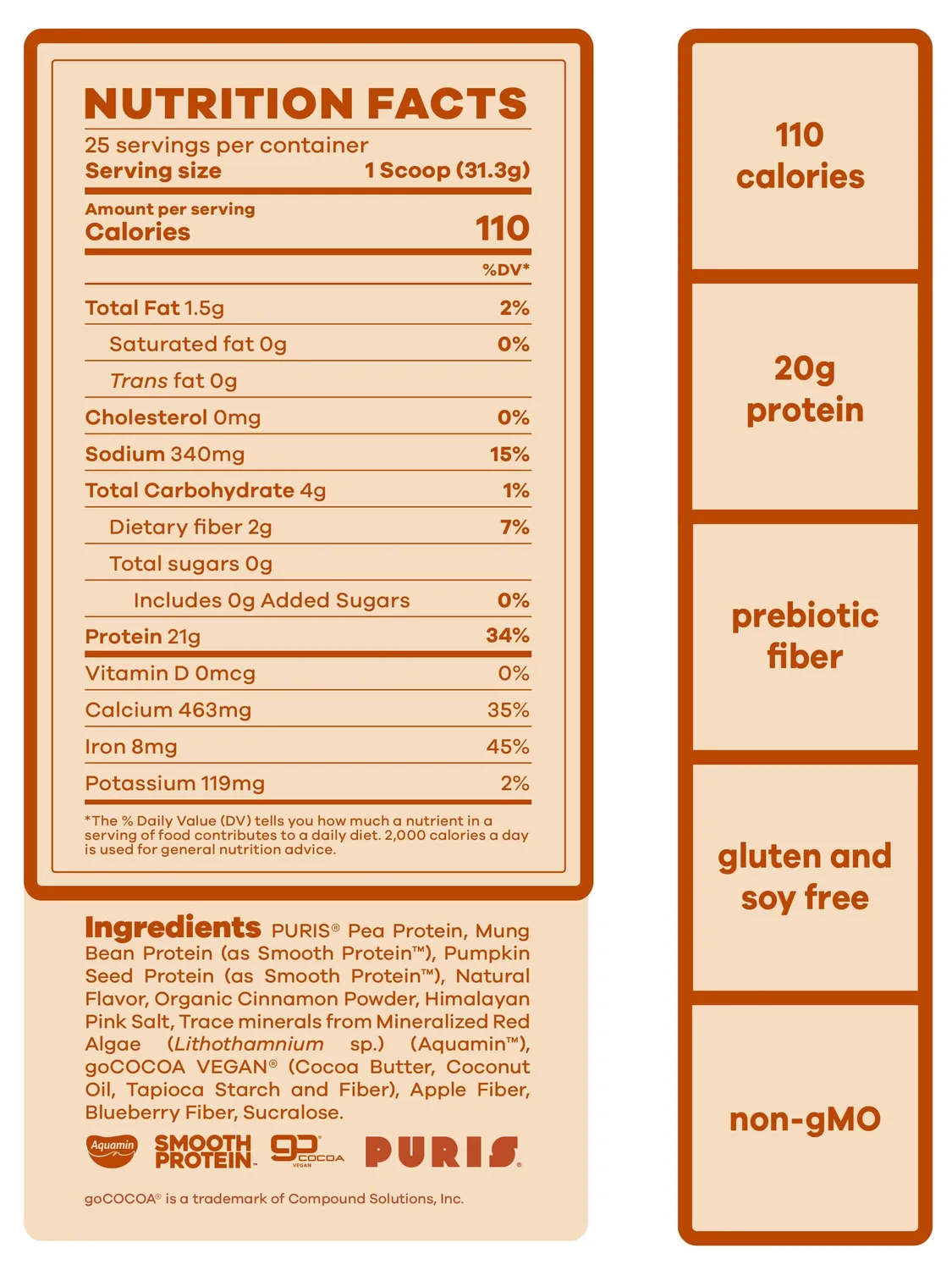 BlendJet BEAM Be Amazing vegansk proteinpulver 25 porsjoner