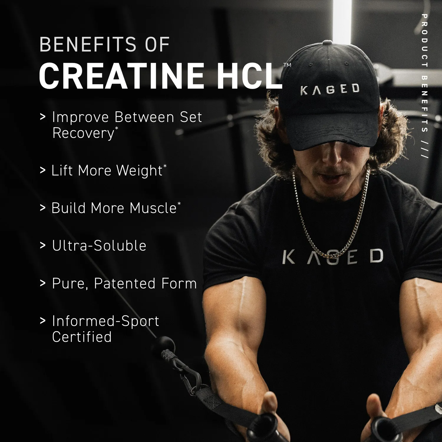 Kaged Creatine HCl kreatin fruit punch 75 porsjoner