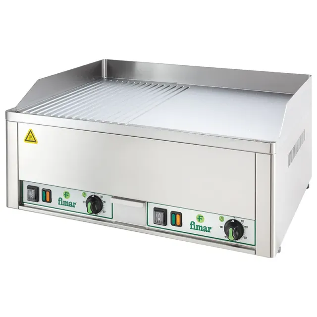 Fimar FRY2LRC stekeplate dobbel elektrisk krom