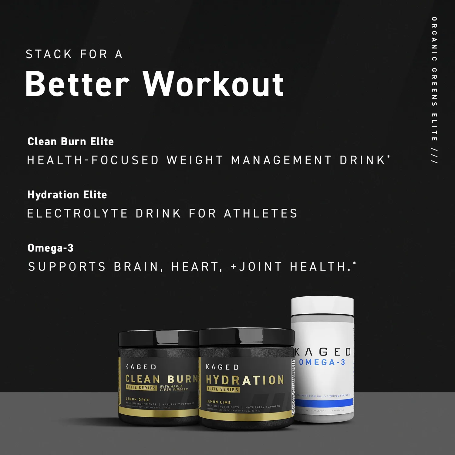 Kaged Organic Greens Elite superfood bær 30 porsjoner