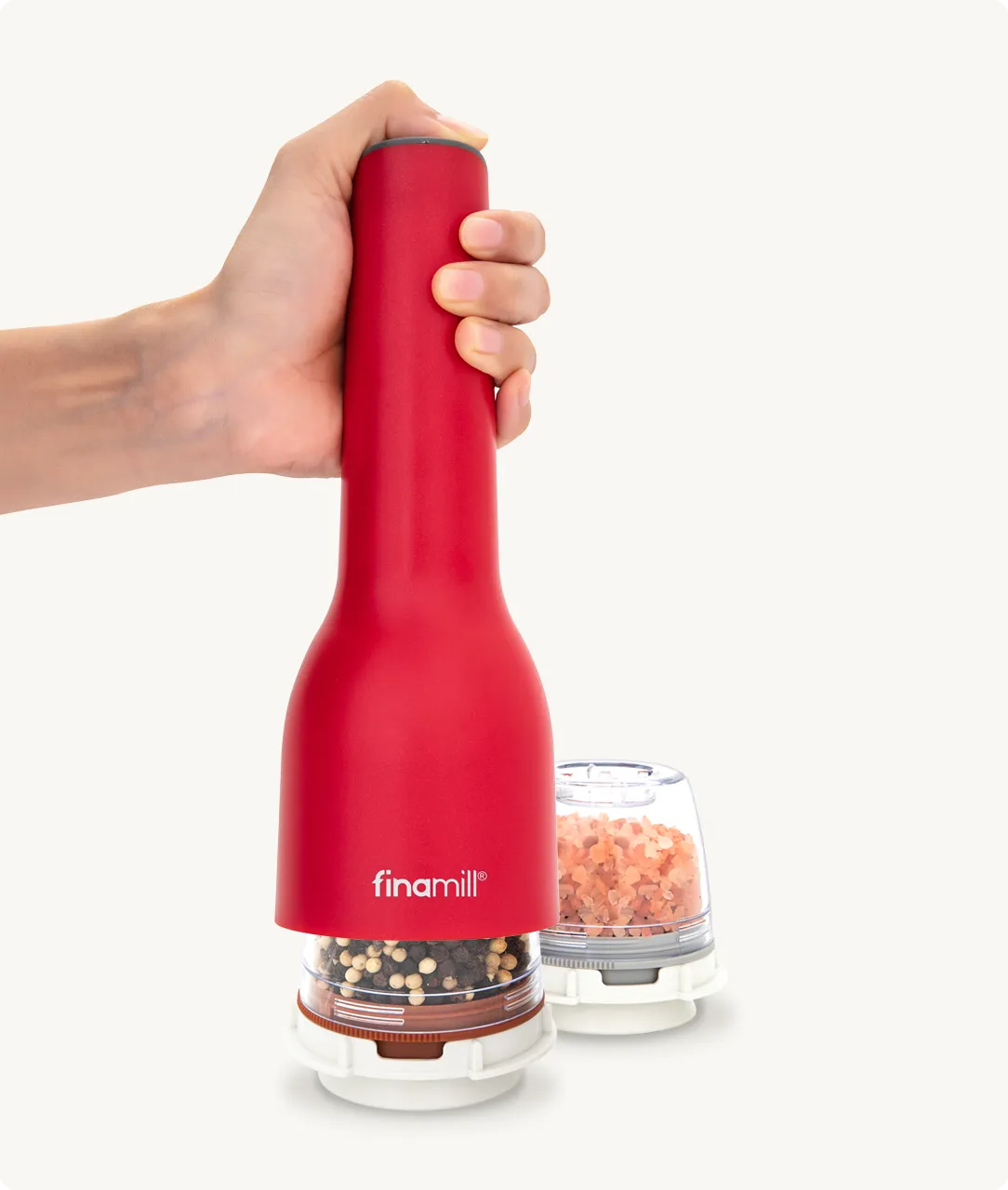 FinaMill Classic Rechargeable krydderkvern Soft Cream