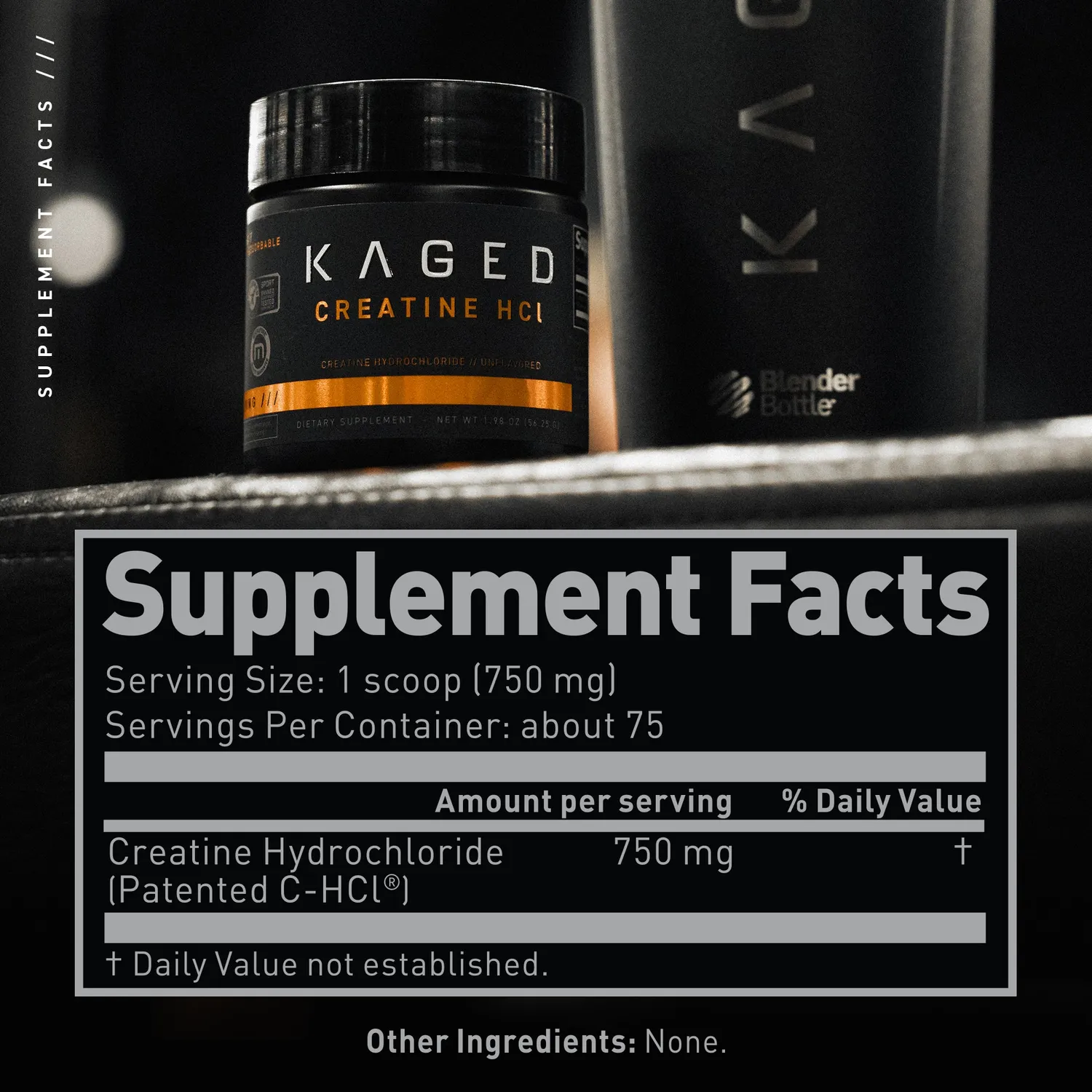 Kaged Creatine HCl kreatin fruit punch 75 porsjoner