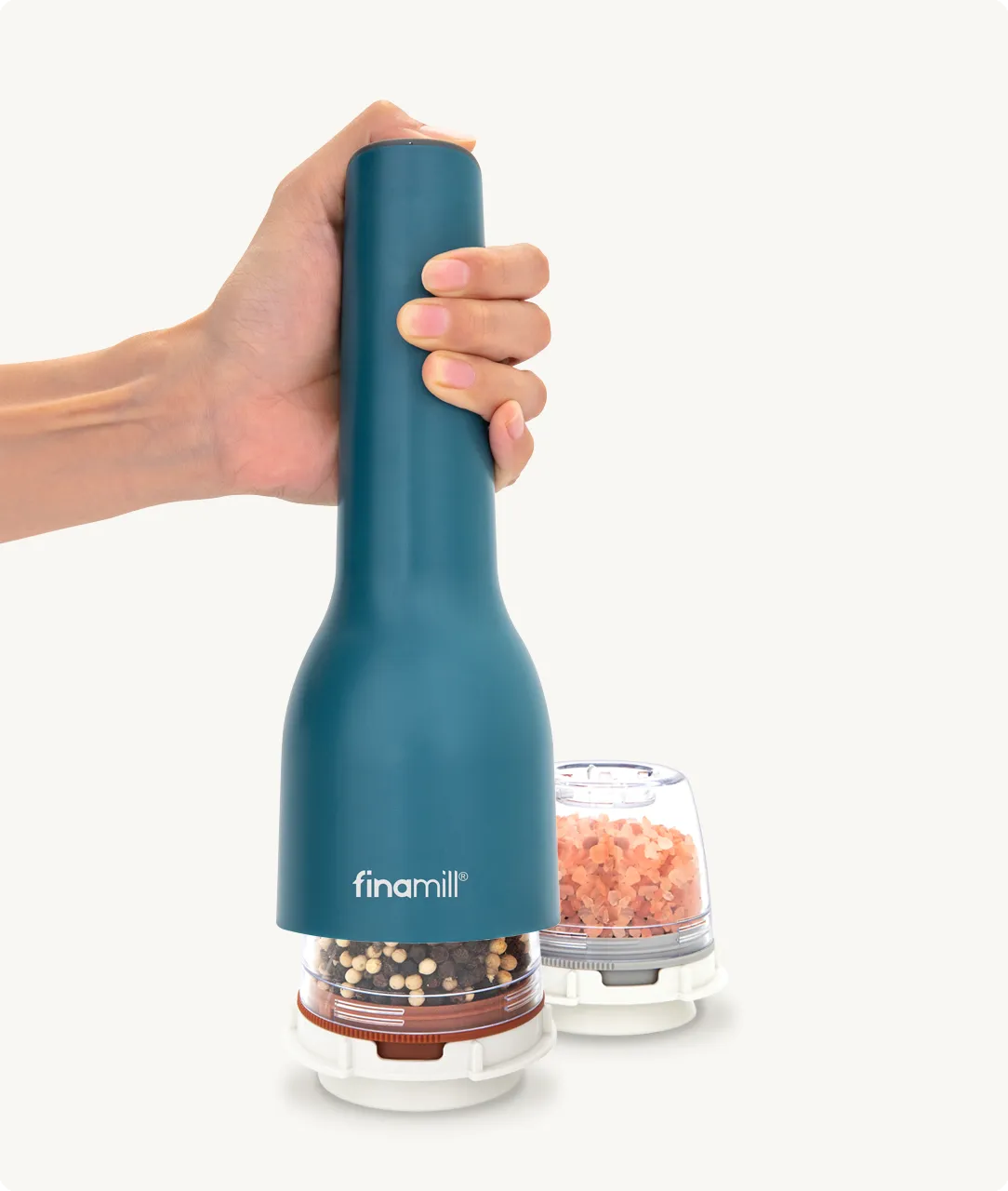 FinaMill Classic Rechargeable krydderkvern Soft Cream