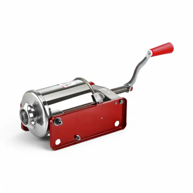 Trespade Minnie pølsestapper 3 liter horisontal med 4 traktdyser