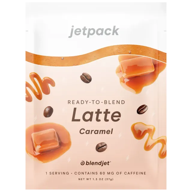 BlendJet JetPack latte koffein vegansk