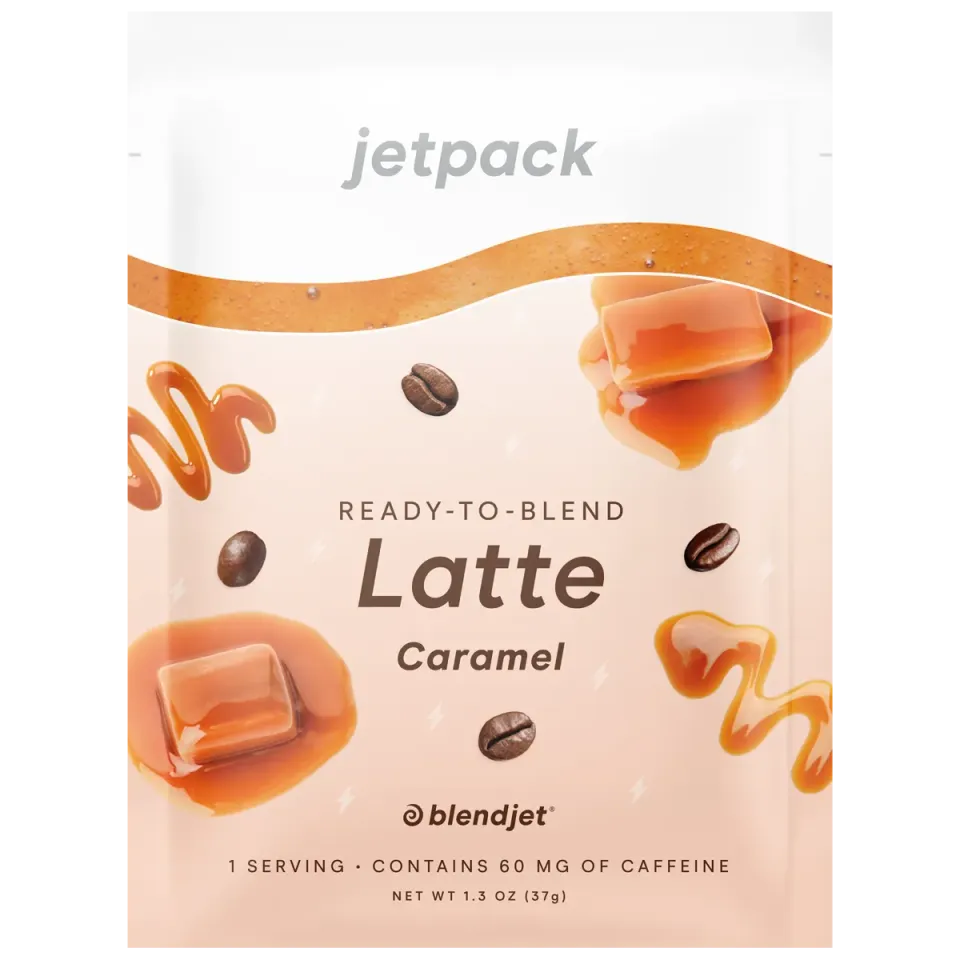 BlendJet JetPack latte koffein vegansk
